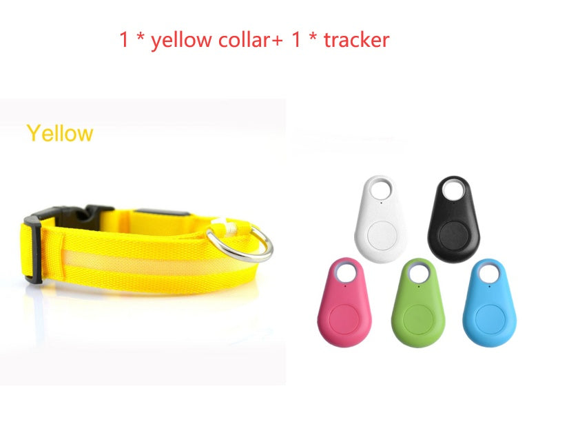 KFX-4825661 LED Safety Dog Collar with Multiple Flashing Modes and Replaceable Battery