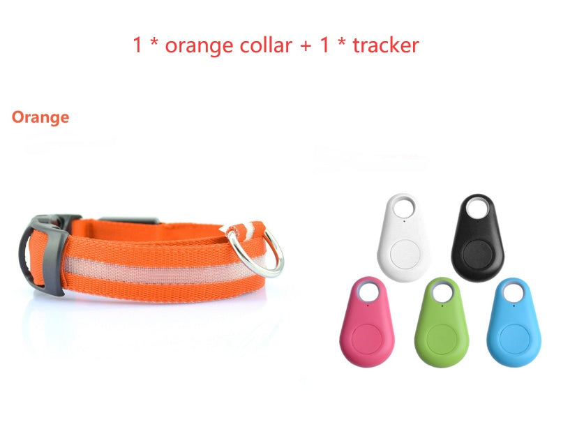KFX-4825661 LED Safety Dog Collar with Multiple Flashing Modes and Replaceable Battery