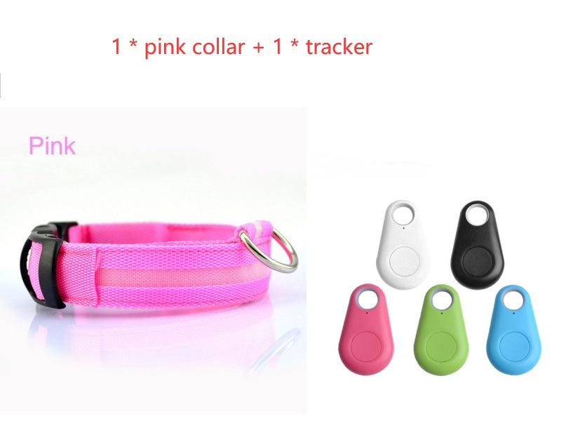 KFX-4825661 LED Safety Dog Collar with Multiple Flashing Modes and Replaceable Battery
