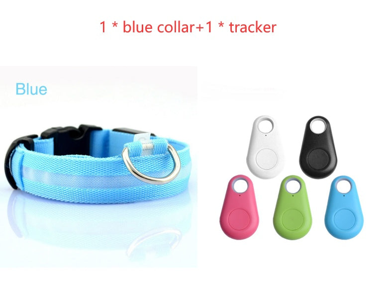 KFX-4825661 LED Safety Dog Collar with Multiple Flashing Modes and Replaceable Battery