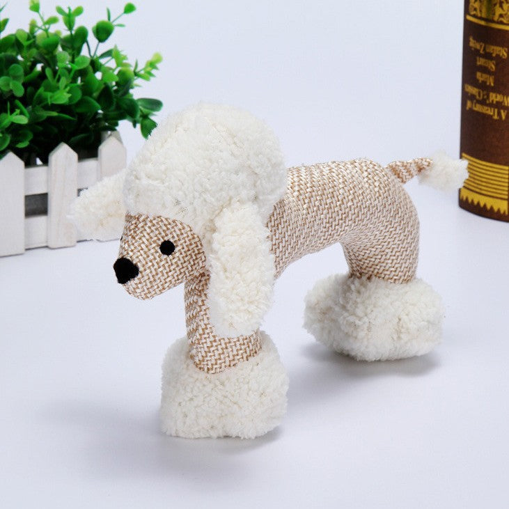 KFX-4827325 Sounding Plush Pet Toy - Bite-Resistant Ball for Dogs, Gray Elephant, Beige VIP, Coffee Monkey