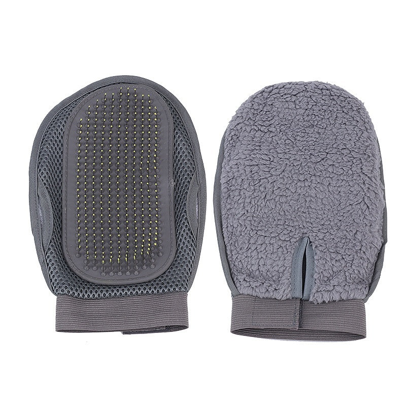 KFX-4829117 Pet Grooming Gloves for Dogs, Cats, and Small Animals - Effective Dusting and Massaging Tool
