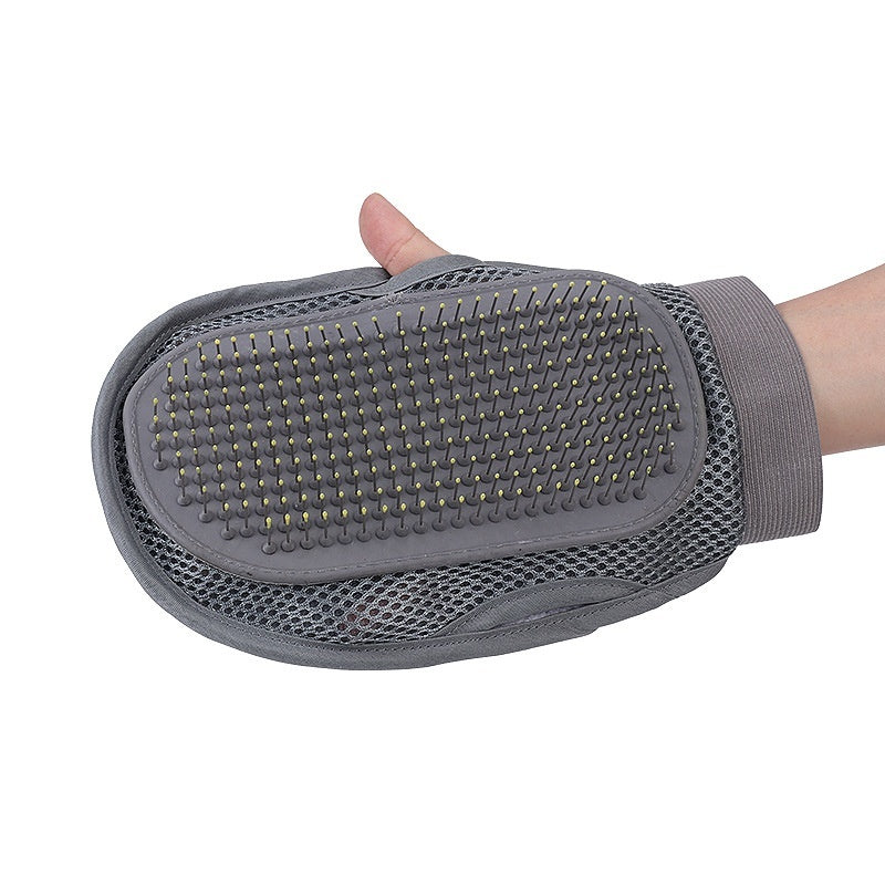 KFX-4829117 Pet Grooming Gloves for Dogs, Cats, and Small Animals - Effective Dusting and Massaging Tool
