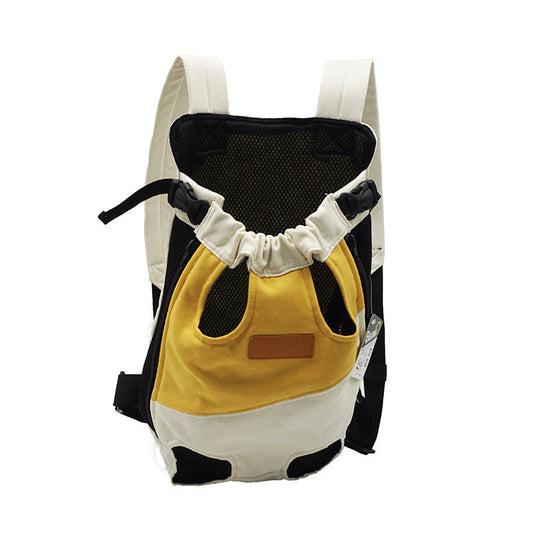 KFX-4829885 Canvas Chest Bag for Pets - Portable, Solid Color, Domestic Trade, 1 Capacity