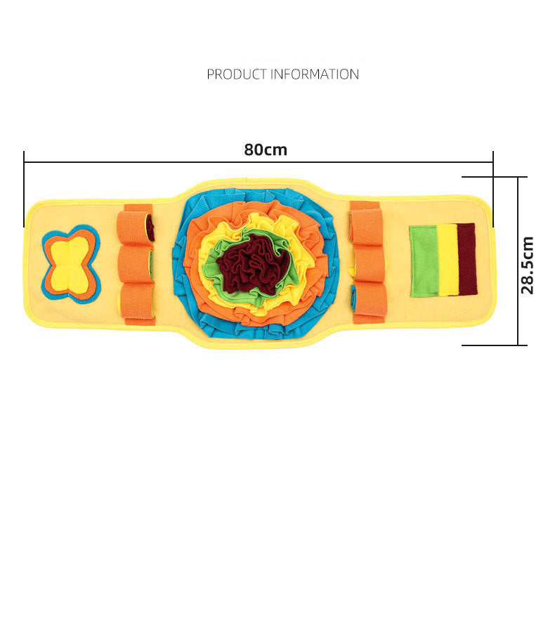 KFX-4834237 Interactive Dog Training Sniff Mat | Anti-Slip Nosework Feeding Pad for Slow Eating