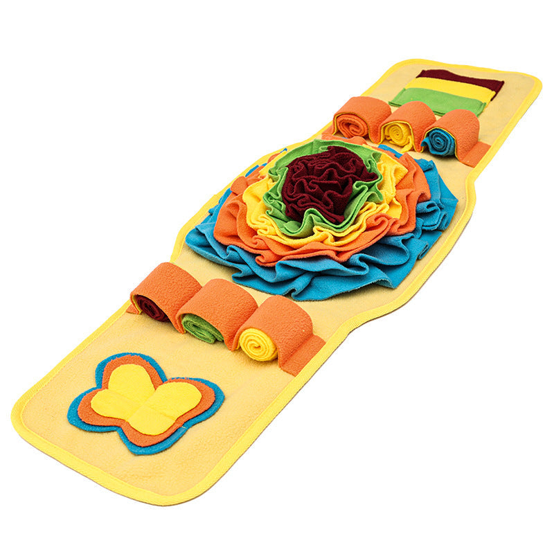 KFX-4834237 Interactive Dog Training Sniff Mat | Anti-Slip Nosework Feeding Pad for Slow Eating