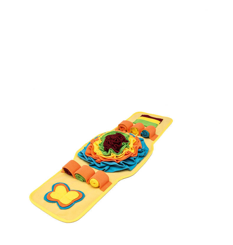 KFX-4834237 Interactive Dog Training Sniff Mat | Anti-Slip Nosework Feeding Pad for Slow Eating
