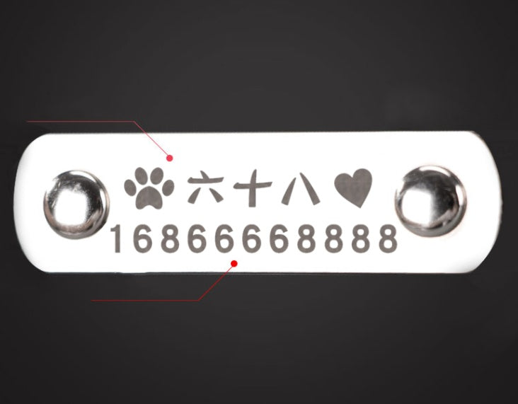 KFX-4835389 Custom PU Leather Dog Collar with Personalized Laser Engraved Pet Tag - Adjustable, Solid Design for All Seasons