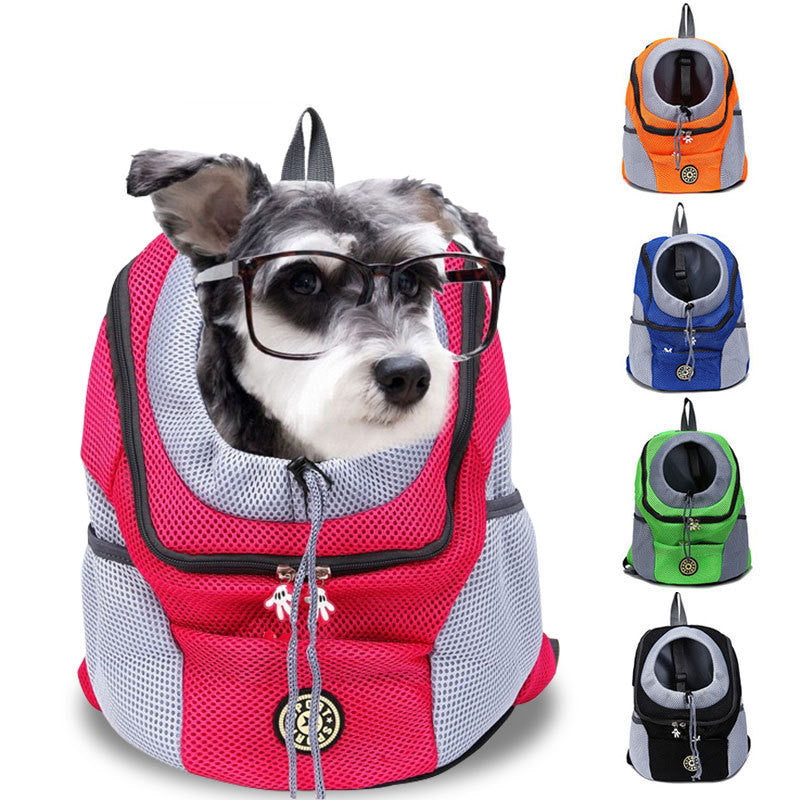 KFX-4835645 Breathable Mesh Pet Carrier Bag for Travel - Comfortable and Versatile Outing Backpack