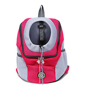 KFX-4835645 Breathable Mesh Pet Carrier Bag for Travel - Comfortable and Versatile Outing Backpack