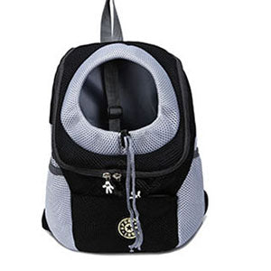 KFX-4835645 Breathable Mesh Pet Carrier Bag for Travel - Comfortable and Versatile Outing Backpack