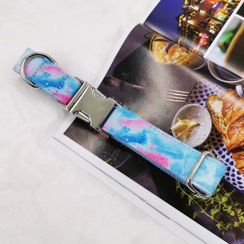 KFX-4841149 Engravable Zinc Alloy Buckle Pet Collar - Polyester Material in Multiple Sizes