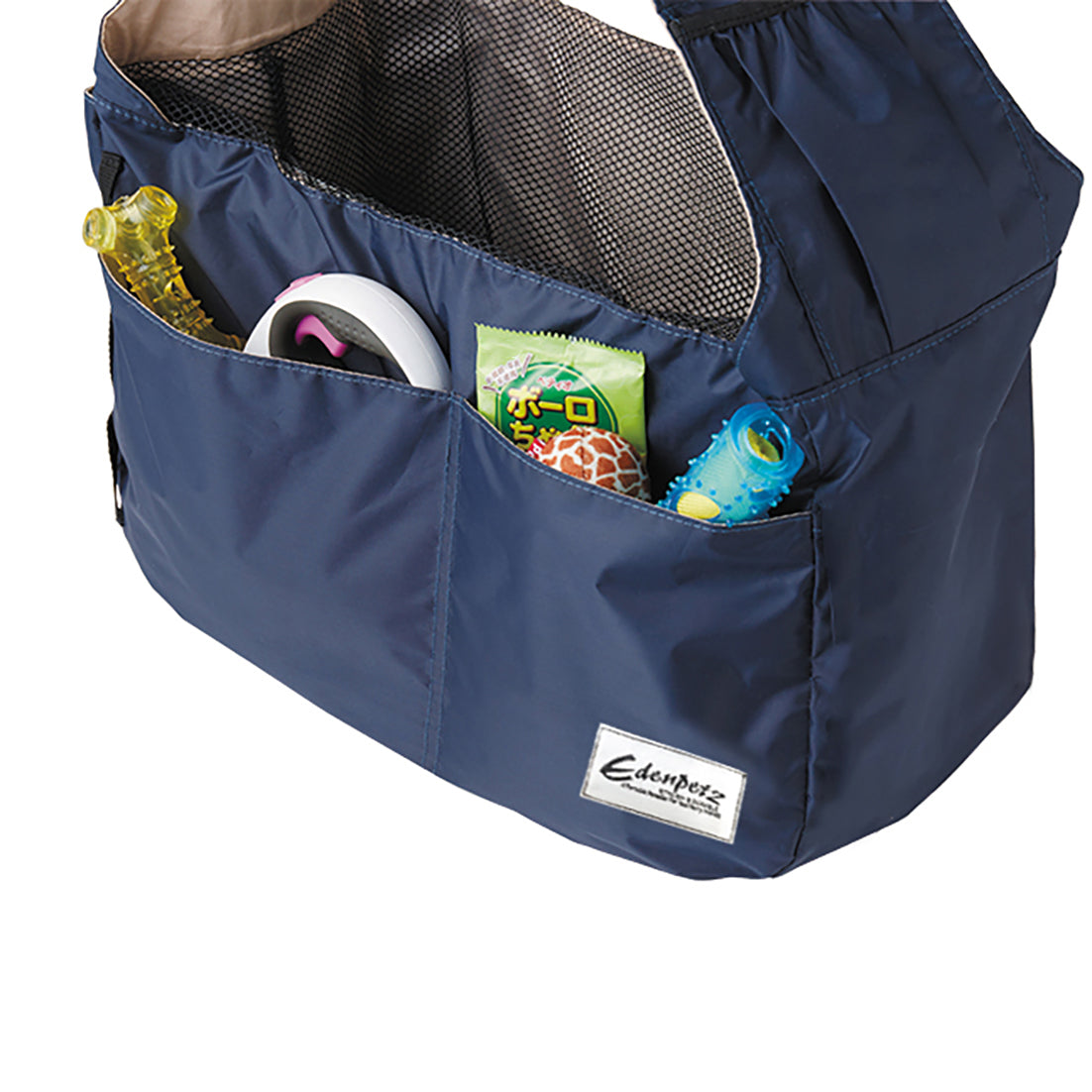 KFX-4841405 Pet-Friendly Portable Crossbody Bag for Cats and Dogs - Environmentally Friendly Oxford Cloth, Soft Design, Navy Color, 47x17x28CM