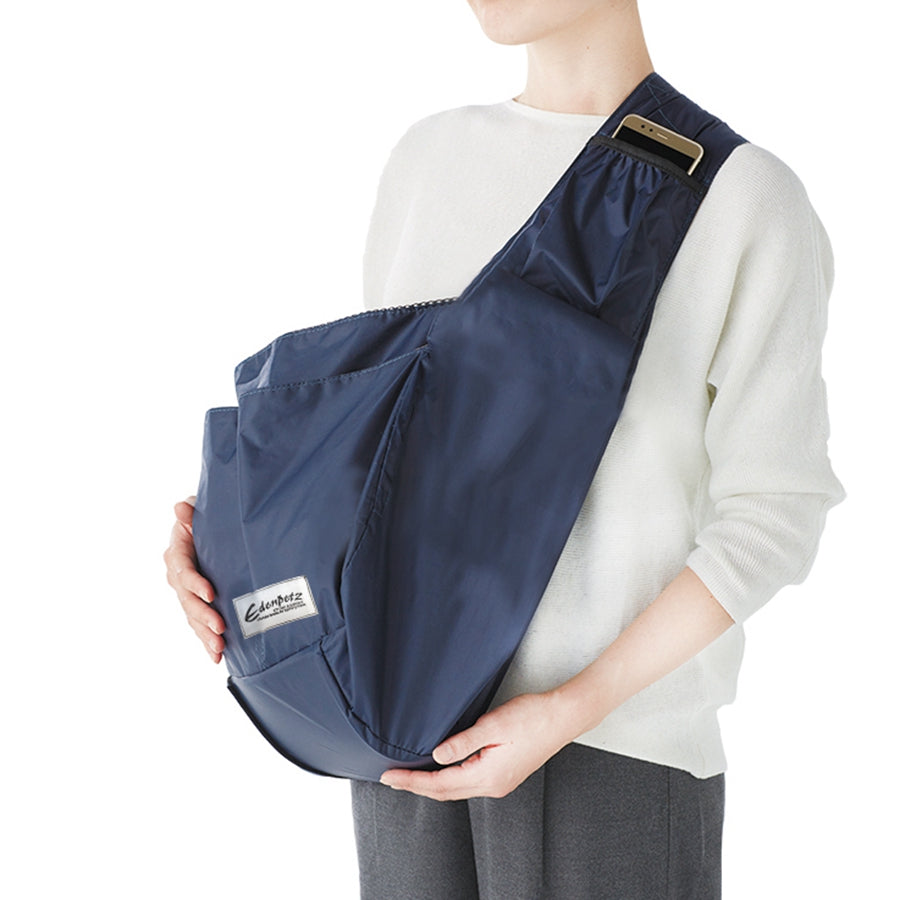 KFX-4841405 Pet-Friendly Portable Crossbody Bag for Cats and Dogs - Environmentally Friendly Oxford Cloth, Soft Design, Navy Color, 47x17x28CM
