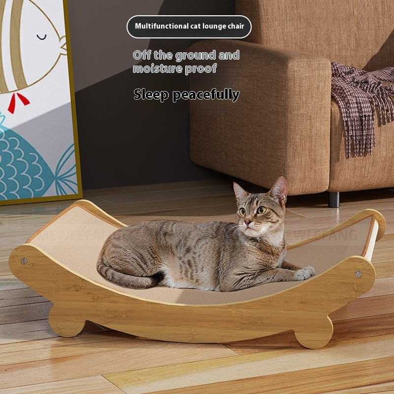 KFX-4845117 U-Shaped Sisal Cat Recliner Scratch Board - Small, Medium, Large Sizes Available