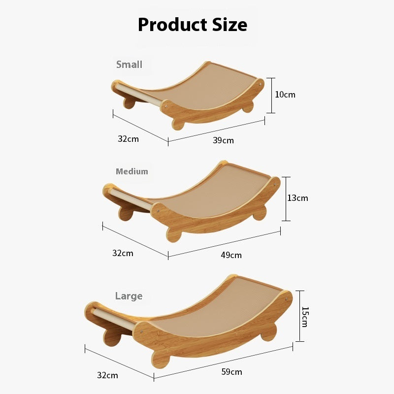 KFX-4845117 U-Shaped Sisal Cat Recliner Scratch Board - Small, Medium, Large Sizes Available