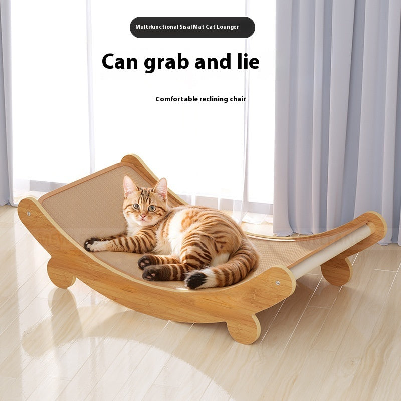 KFX-4845117 U-Shaped Sisal Cat Recliner Scratch Board - Small, Medium, Large Sizes Available