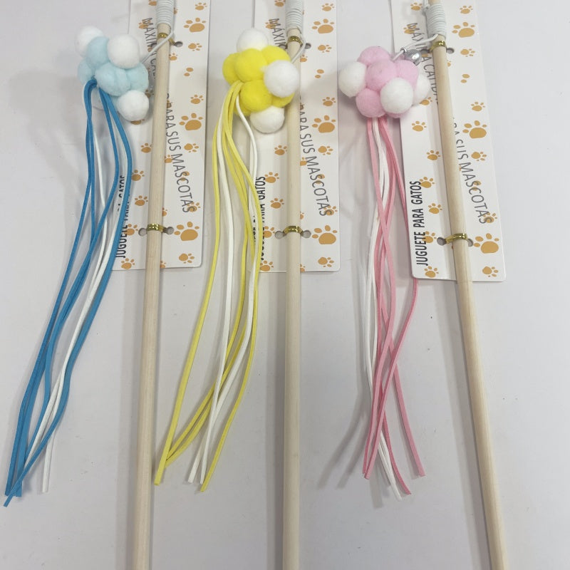 KFX-4845757 Cat Teaser Stick with Interactive Pole for Playful Feline Fun