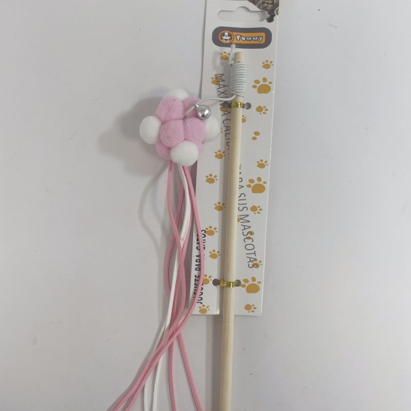 KFX-4845757 Cat Teaser Stick with Interactive Pole for Playful Feline Fun
