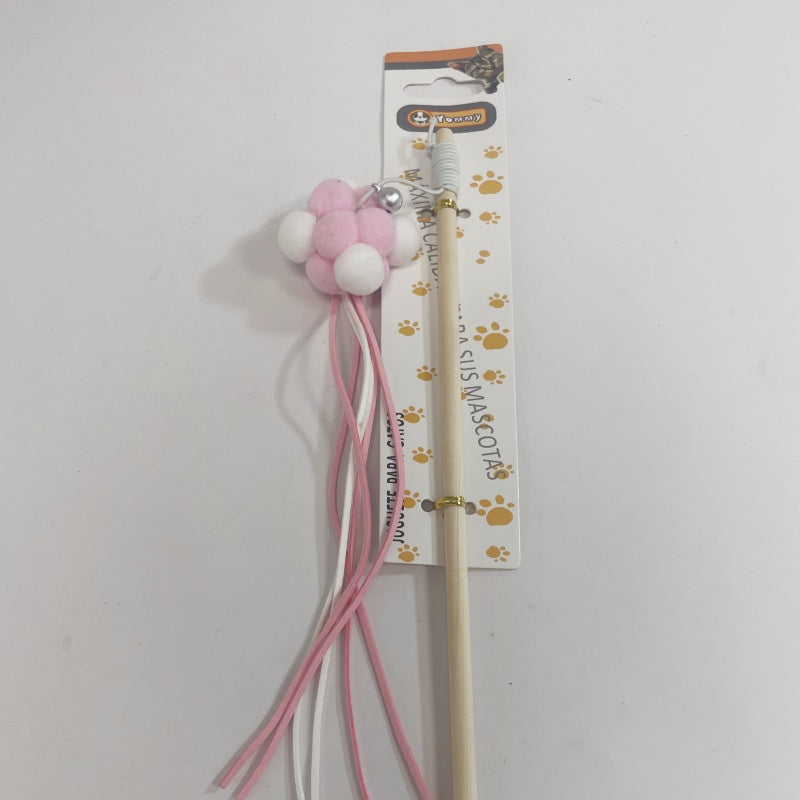 KFX-4845757 Cat Teaser Stick with Interactive Pole for Playful Feline Fun