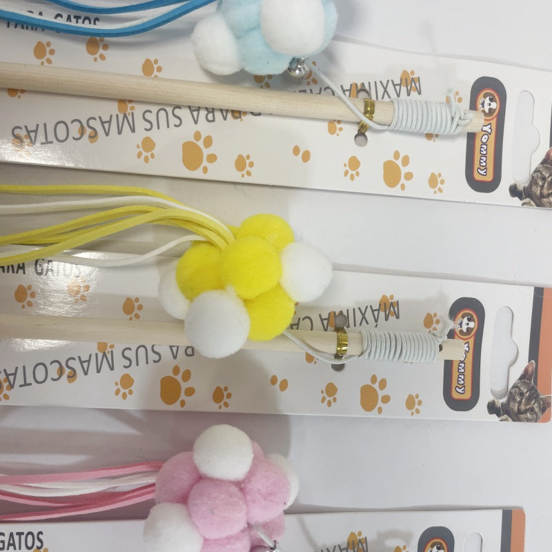 KFX-4845757 Cat Teaser Stick with Interactive Pole for Playful Feline Fun