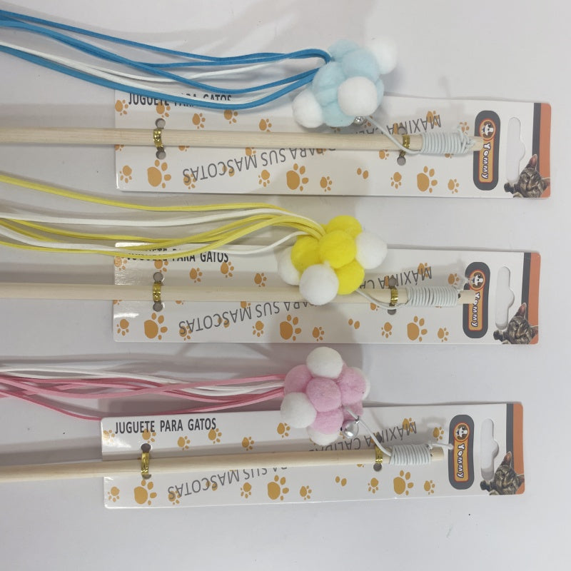 KFX-4845757 Cat Teaser Stick with Interactive Pole for Playful Feline Fun