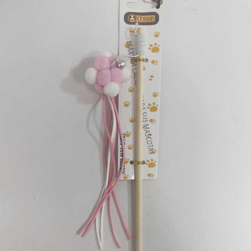 KFX-4845757 Cat Teaser Stick with Interactive Pole for Playful Feline Fun