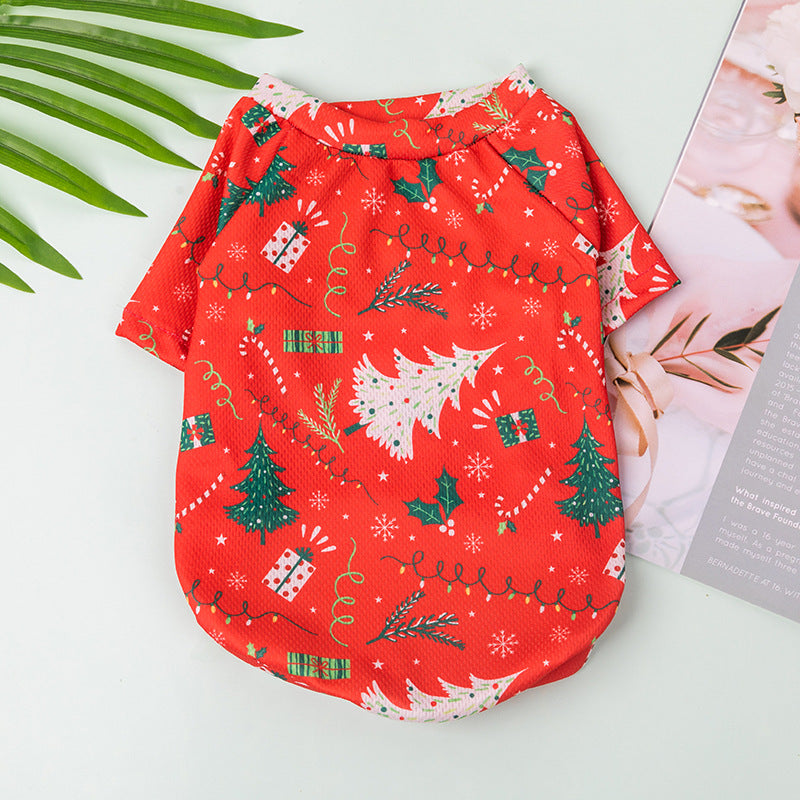KFX-4847293 Christmas-Themed Thin Sweaters for Dogs in Various Sizes and Colors