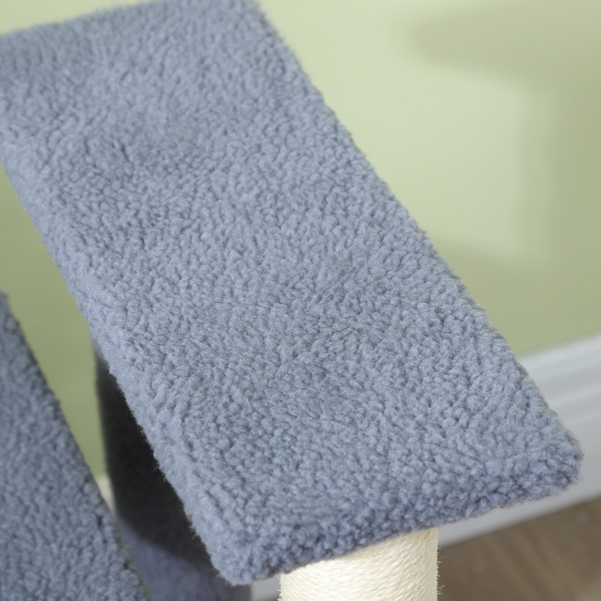 KFX-4848189 4-Level Cat Steps with Scratching Posts for Comfortable Access to Furniture, Gray