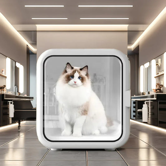 KFX-484819 Automatic Pet Hair Dryer Box for Cats and Dogs, Professional Grooming Drying Machine, Compact Design for Small to Medium Pets