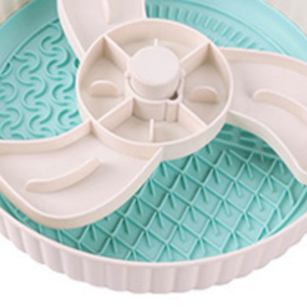 KFX-4848701 Rotating Pet Licking Mat with Anti-Choke Silica Gel Feeding Pad - Multiple Colors Available