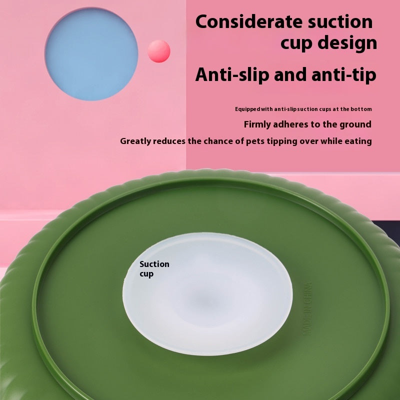 KFX-4848701 Rotating Pet Licking Mat with Anti-Choke Silica Gel Feeding Pad - Multiple Colors Available