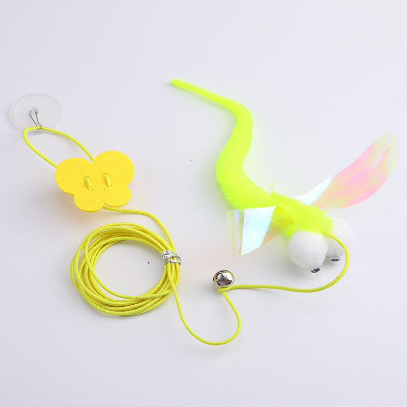 KFX-4849725 Funny Cat Stick with Elastic Rope and Self-healing Plush Toys - 165cm Length, Multiple Color Options