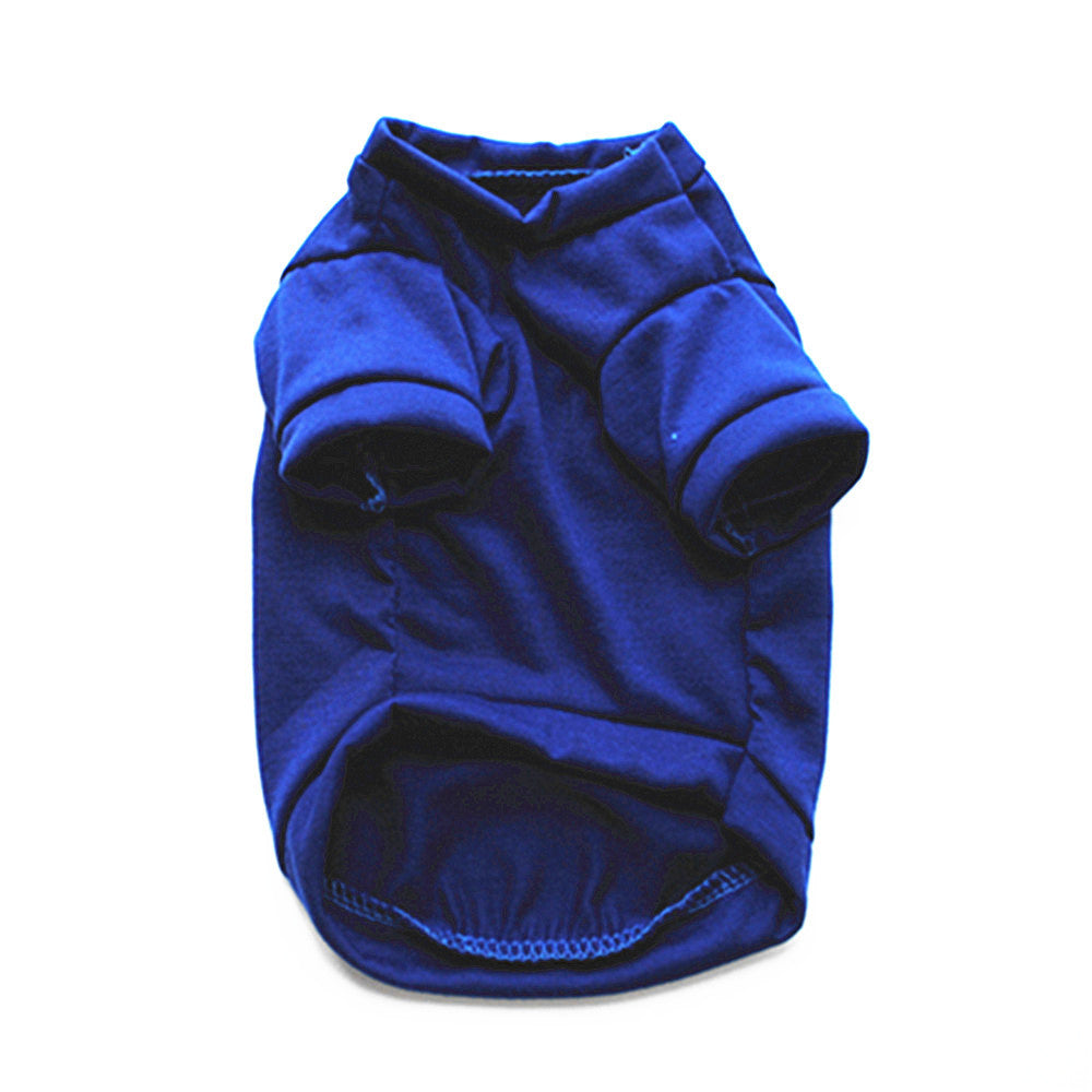KFX-4850493 Casual Cotton Dog T-Shirt with Short Sleeves in Purple, Rose Red, and Dark Blue