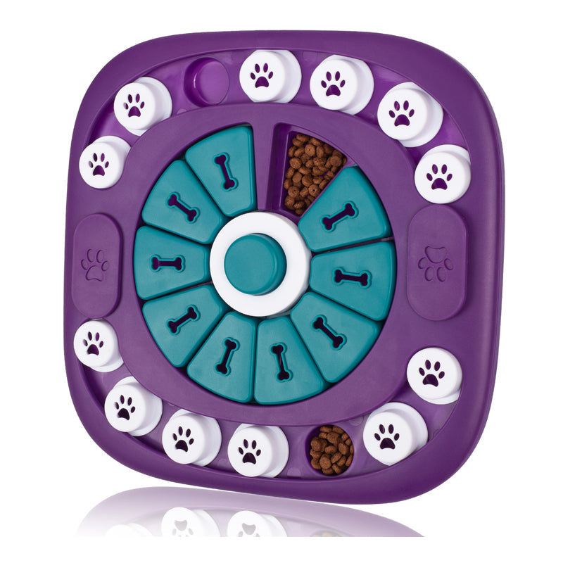 KFX-4850877 Interactive 24-Hole Treat Puzzle Toy for Dogs of All Sizes - Engaging Enrichment Activity for Mental and Physical Stimulation