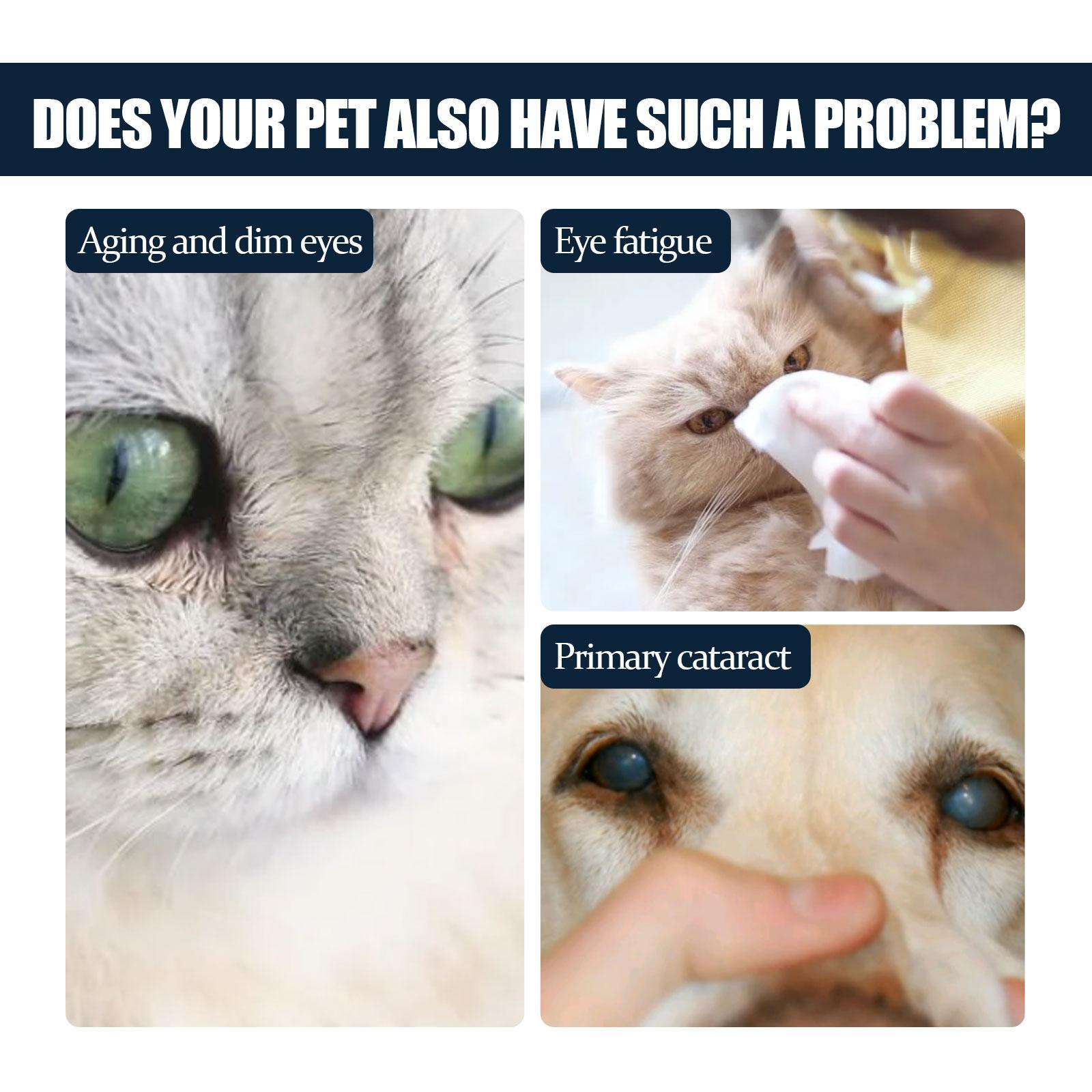 KFX-4852541 Pet Eye Drops for Cats and Dogs – Reduce Tear Marks, Soothe Itchy Eyes, and Clean Eye Area