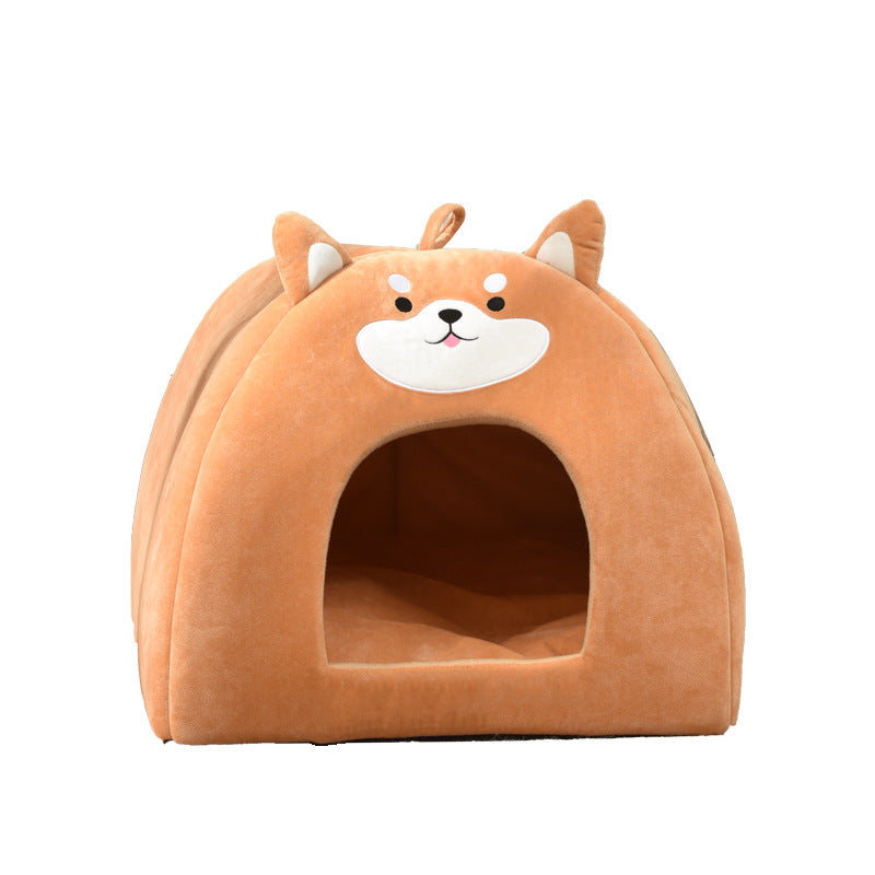 KFX-4854717 Cozy Autumn and Winter Machine Washable Pet Bed for Cats - Available in S, M, L
