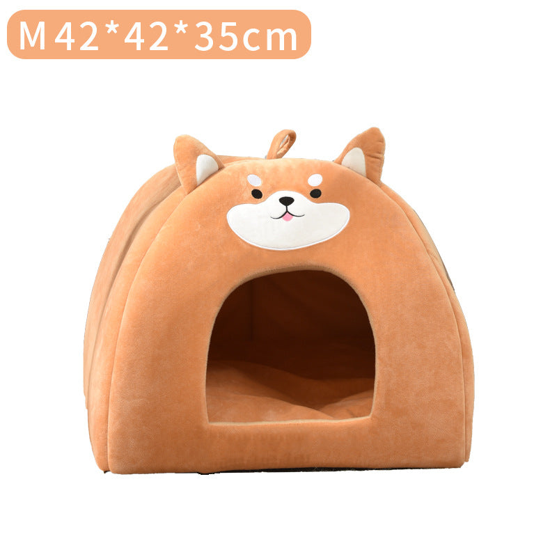 KFX-4854717 Cozy Autumn and Winter Machine Washable Pet Bed for Cats - Available in S, M, L