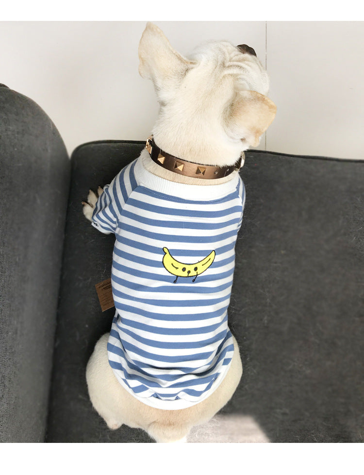 KFX-4855741 Striped Parent-Child Cotton Sweater Set for Small Dogs and Cats