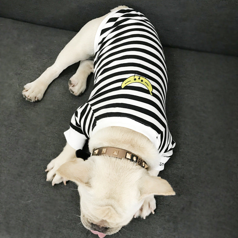 KFX-4855741 Striped Parent-Child Cotton Sweater Set for Small Dogs and Cats