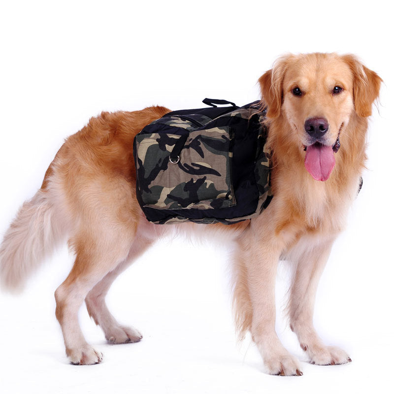 KFX-4856893 Camouflage Green Canvas Dog Backpack - Soft, Lightweight, for Pets up to 5kg, M and L Sizes Available