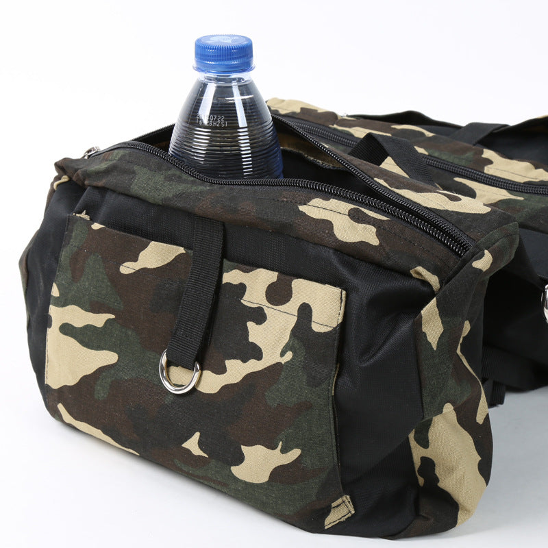 KFX-4856893 Camouflage Green Canvas Dog Backpack - Soft, Lightweight, for Pets up to 5kg, M and L Sizes Available