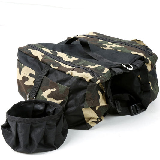 KFX-4856893 Camouflage Green Canvas Dog Backpack - Soft, Lightweight, for Pets up to 5kg, M and L Sizes Available
