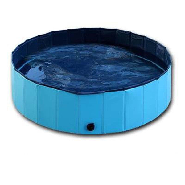 KFX-4858301 Foldable Large Dog Swimming Pool - Portable Dog Bath with Non-Slip Bottom and Quick Drainage