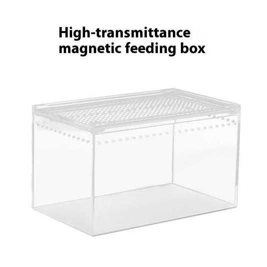 KFX-4861885 Acrylic High Permeability Feeding Box for Reptiles - Multiple Sizes Available