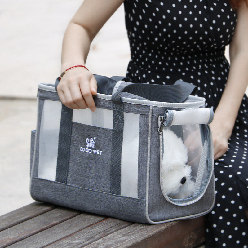 KFX-4862653 Durable Breathable Pet Carrier Backpack for Cats and Dogs - Large Capacity Travel Bag