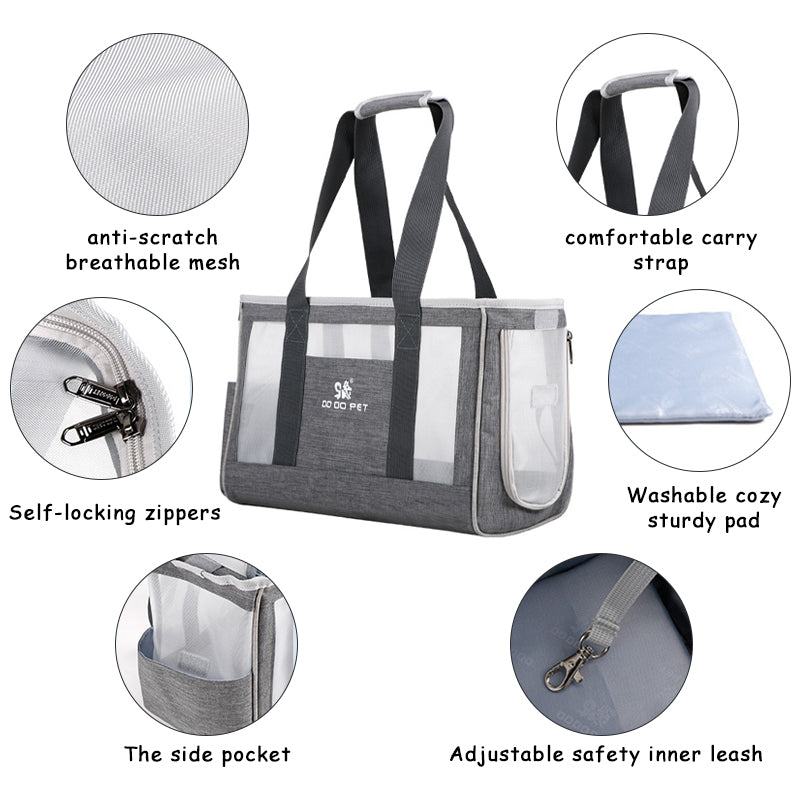 KFX-4862653 Durable Breathable Pet Carrier Backpack for Cats and Dogs - Large Capacity Travel Bag