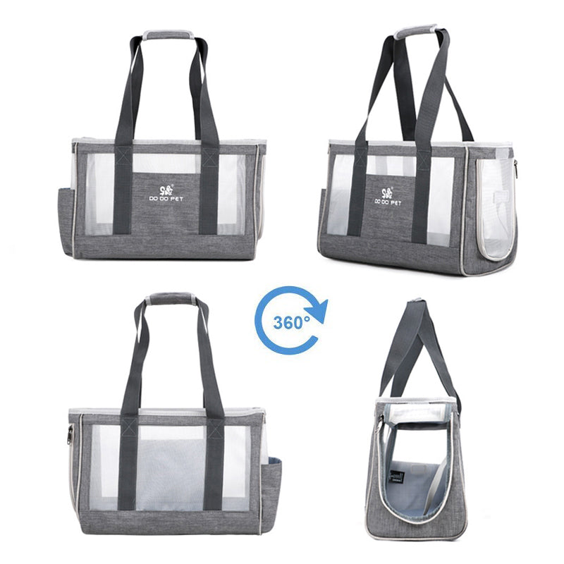 KFX-4862653 Durable Breathable Pet Carrier Backpack for Cats and Dogs - Large Capacity Travel Bag