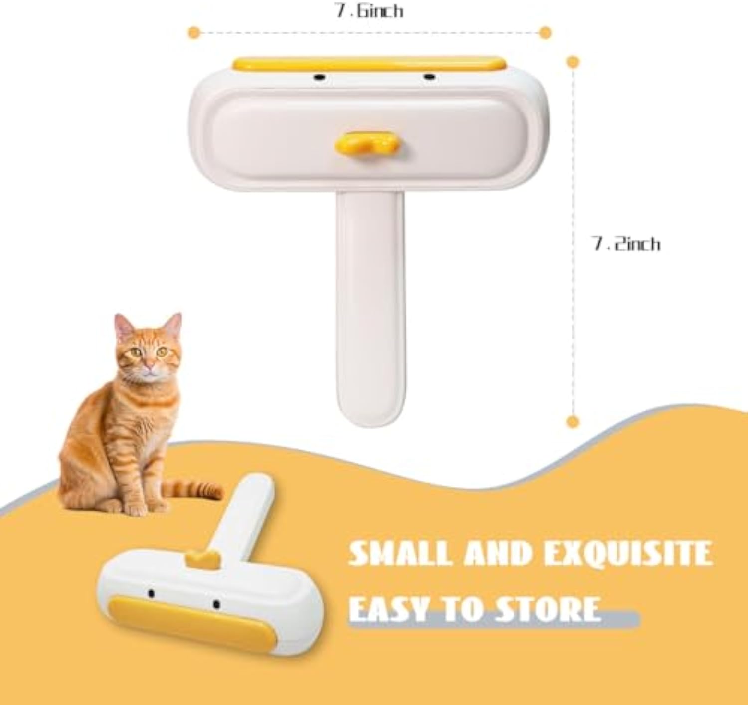 KFX-4863677 Portable Pet Hair Remover with Cute Design for Effortless Fur Removal on Any Surface