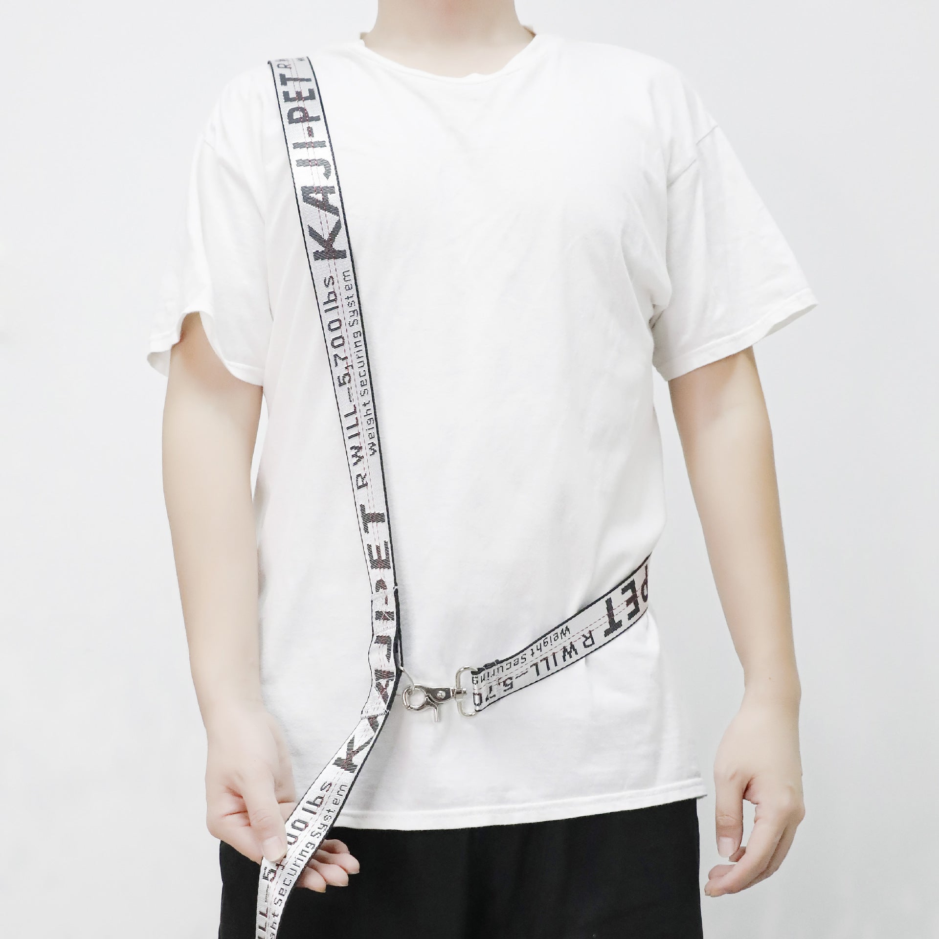 KFX-4865981 Multifunctional Pet Shoulder Belt with Traction Rope - Durable Nylon, Adjustable Length, Various Colors